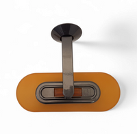 5 x Yellow glass and metal wall Sconce Jill - Perry King, Santiago Miranda and Gianluigi Arnaldi for Arteluce, 1980s
