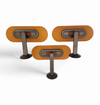 5 x Yellow glass and metal wall Sconce Jill - Perry King, Santiago Miranda and Gianluigi Arnaldi for Arteluce, 1980s