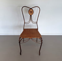 Medaillon garden set wrought iron italy 1970