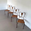 Medaillon garden set wrought iron italy 1970