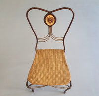 Medaillon garden set wrought iron italy 1970
