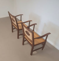 Monastery / medaillon / webbing arm chairs / 1930s
