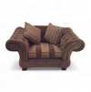 Large weighty love seat with the original matching cushions.
Marked "Handmade in Holland"