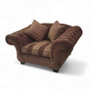 Large weighty love seat with the original matching cushions.
Marked "Handmade in Holland"