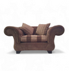Large weighty love seat with the original matching cushions.
Marked "Handmade in Holland"