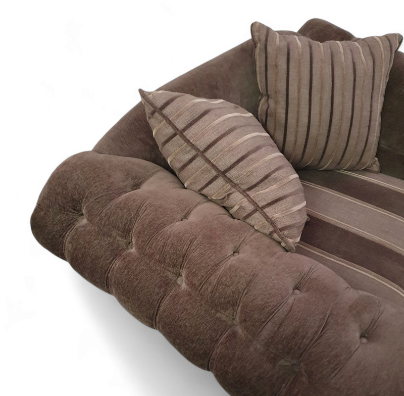 Large weighty love seat with the original matching cushions.
Marked "Handmade in Holland"