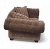 Large weighty love seat with the original matching cushions.
Marked "Handmade in Holland"