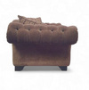 Large weighty love seat with the original matching cushions.
Marked "Handmade in Holland"