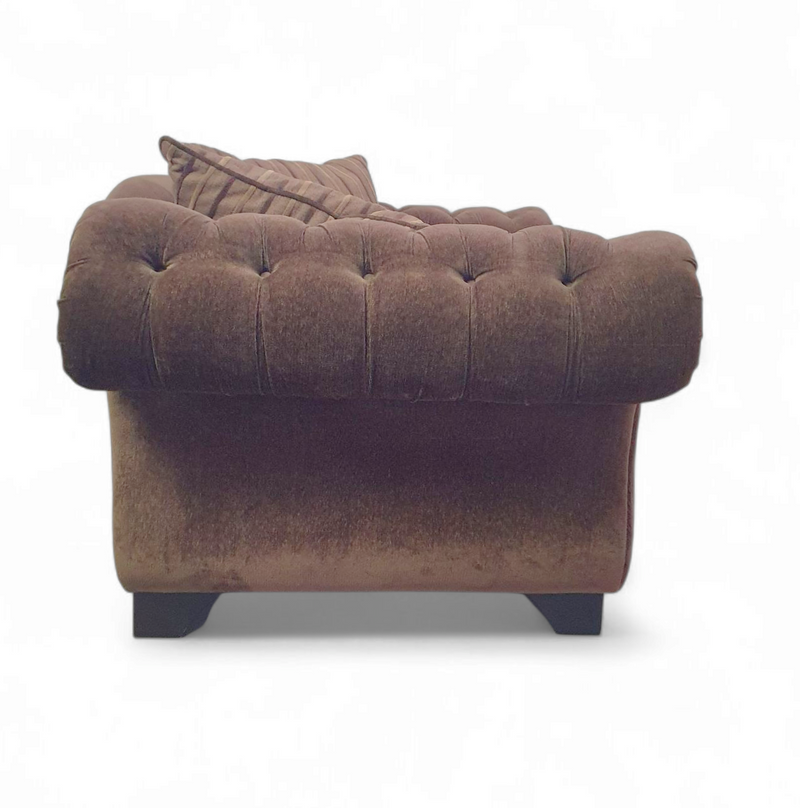 Large weighty love seat with the original matching cushions.
Marked "Handmade in Holland"