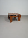 Solid oak coffee table / side table / 70s
Wide 75 
Depth 67 
Height 41 cm