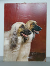 70 x 94 cm Afghan dogs 1970s