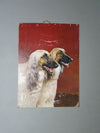 70 x 94 cm Afghan dogs 1970s