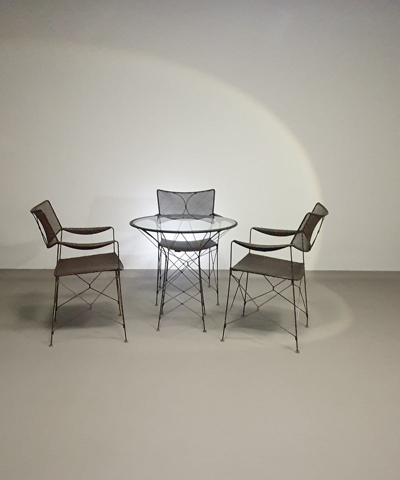 Rattan dining set Yuzuru Yamakawa