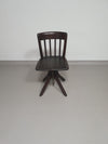 American office chair. Adjustable height 45 / 56 cm. Marked Rüegg Naegeli (Swiss)