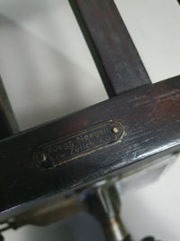 American office chair. Adjustable height 45 / 56 cm. Marked Rüegg Naegeli (Swiss)