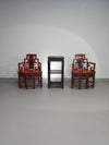 French Chinoiserie altar chairs and side table