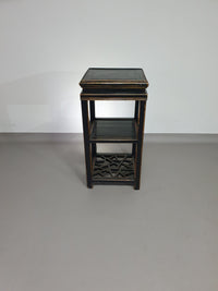French Chinoiserie altar chairs and side table