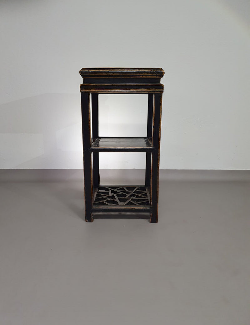 French Chinoiserie altar chairs and side table
