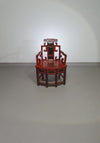 French Chinoiserie altar chairs and side table