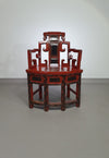 French Chinoiserie altar chairs and side table
