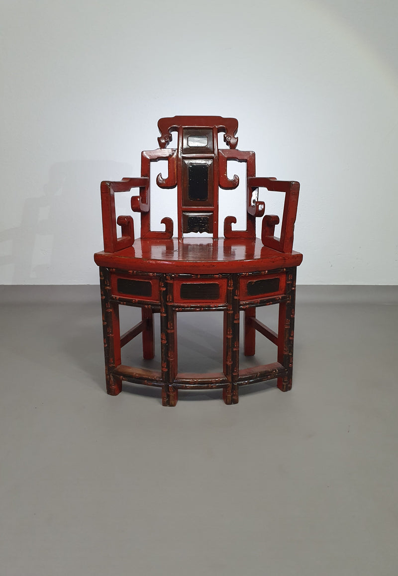 French Chinoiserie altar chairs and side table