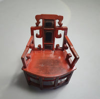 French Chinoiserie altar chairs and side table