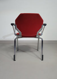 4 x in stock
Froscher Retro 1970 metal Hexagonal office / desk arm chair for Sitform