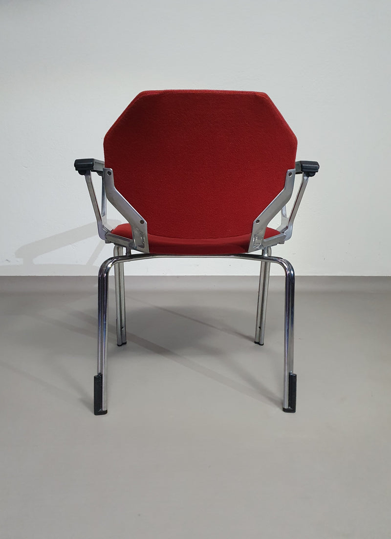 4 x in stock
Froscher Retro 1970 metal Hexagonal office / desk arm chair for Sitform