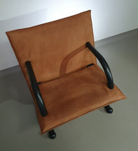 2 post-modern T-line armchairs