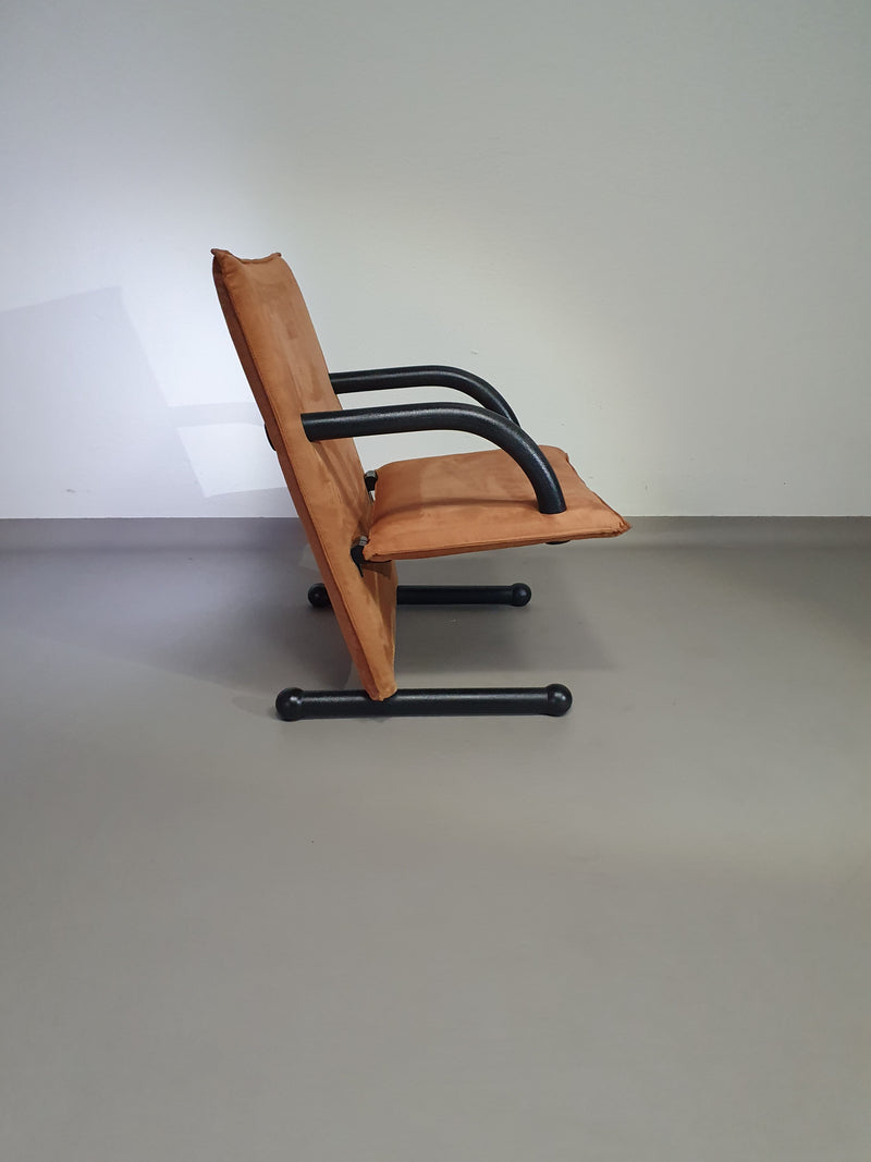 2 post-modern T-line armchairs