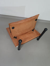 2 post-modern T-line armchairs