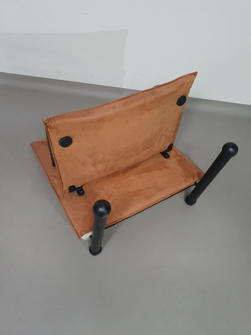 2 post-modern T-line armchairs