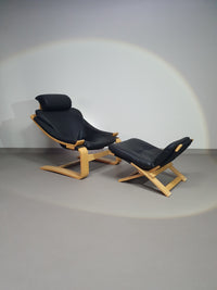 Vintage 'Kroken' lounge chair by Ake Fribyter for Nelo Mobel, Sweden 1970s