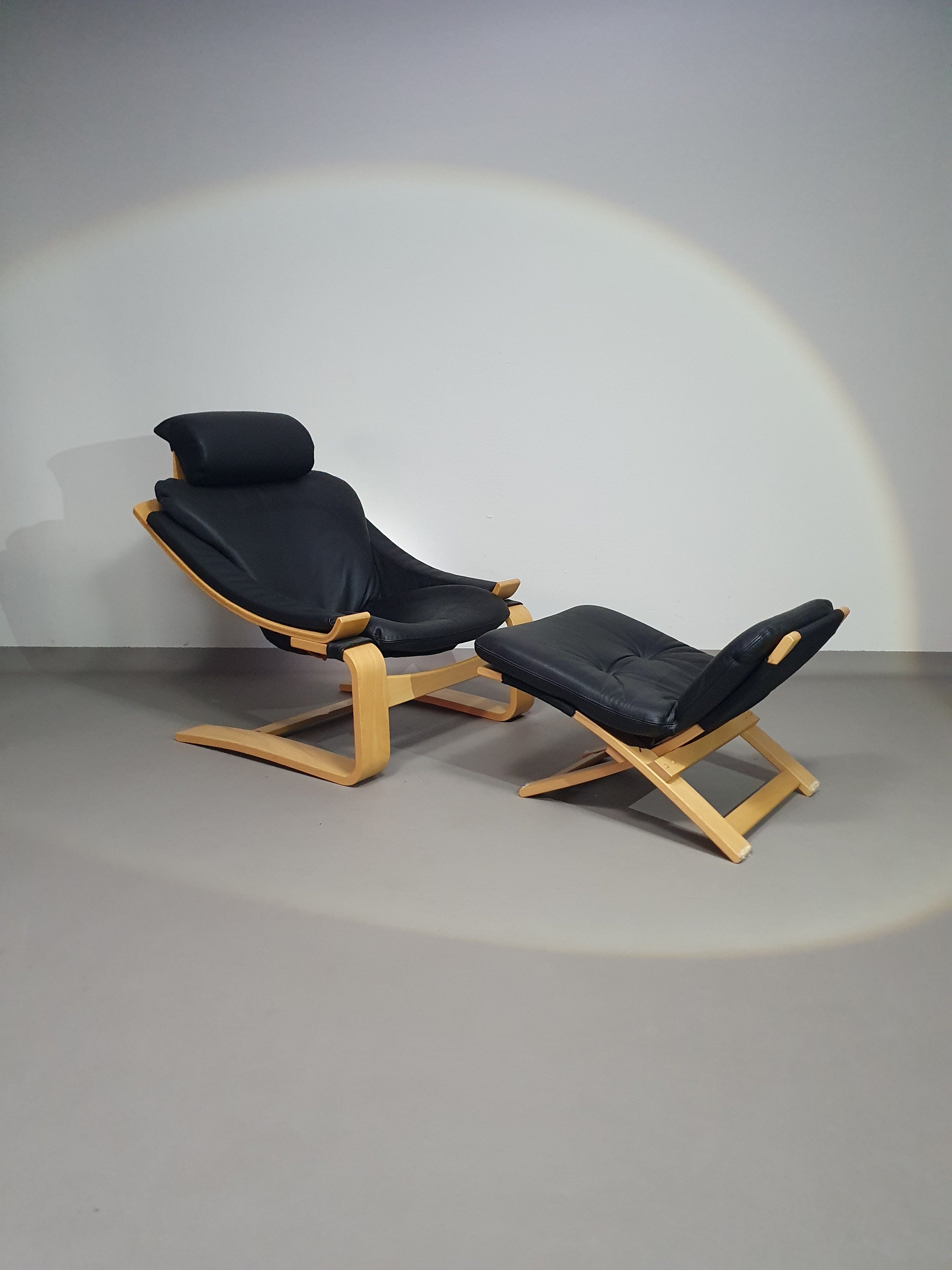 Vintage 'Kroken' lounge chair by Ake Fribyter for Nelo Mobel, Sweden 1970s