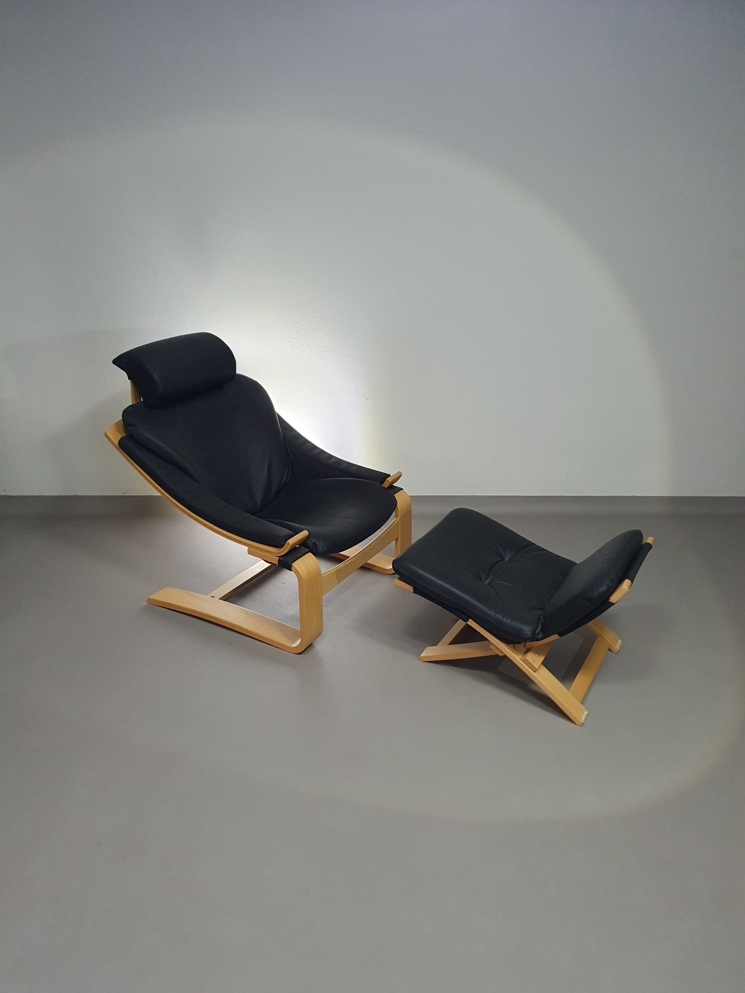 Vintage 'Kroken' lounge chair by Ake Fribyter for Nelo Mobel, Sweden 1970s