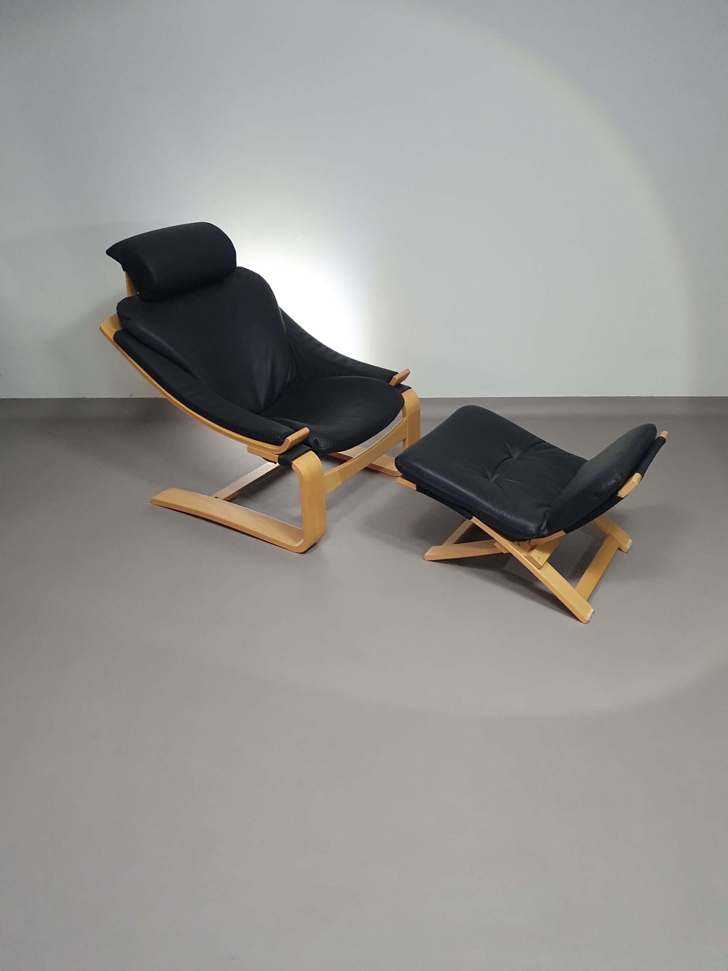 Vintage 'Kroken' lounge chair by Ake Fribyter for Nelo Mobel, Sweden 1970s