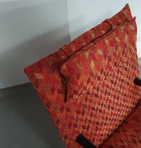 2 post modern t-line armchairs