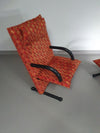 2 post modern t-line armchairs