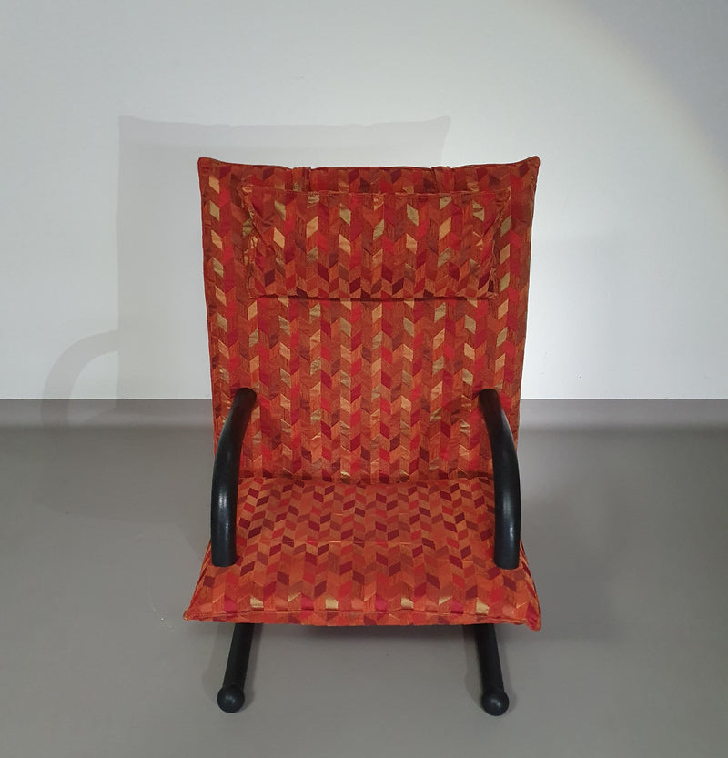 2 post modern t-line armchairs