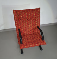 2 post modern t-line armchairs
