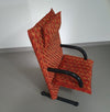 2 post modern t-line armchairs