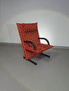 2 post modern t-line armchairs