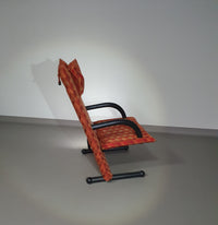 2 post modern t-line armchairs