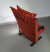 2 post modern t-line armchairs