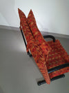 2 post modern t-line armchairs