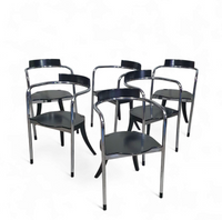 Set of 6 Fauno Chairs by David Palterer for Zanotta, 1987