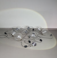 10 Large ball pendants by Glashütte Limburg model 4103 - 1960s