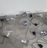 10 Large ball pendants by Glashütte Limburg model 4103 - 1960s