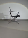 2 leather chrome folding chairs