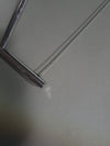 2 leather chrome folding chairs